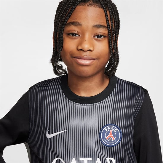 Boys Nike Psg Y Nk Df Sta Jn99 in Black/Smoke Gre - Image 5