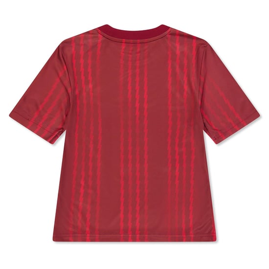Boys adidas Kids Arsenal Short Sleeve T Shirt in Red/Orange - Image 2