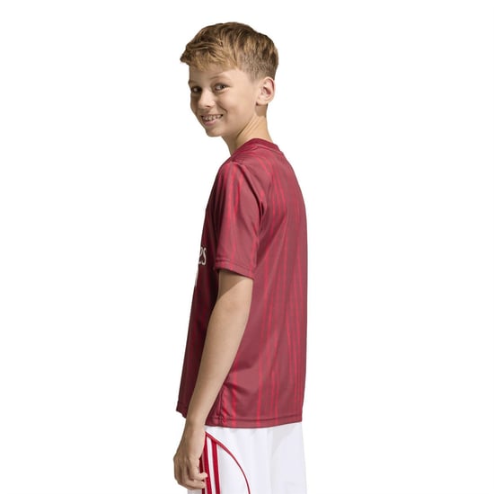 Boys adidas Kids Arsenal Short Sleeve T Shirt in Red/Orange - Image 6