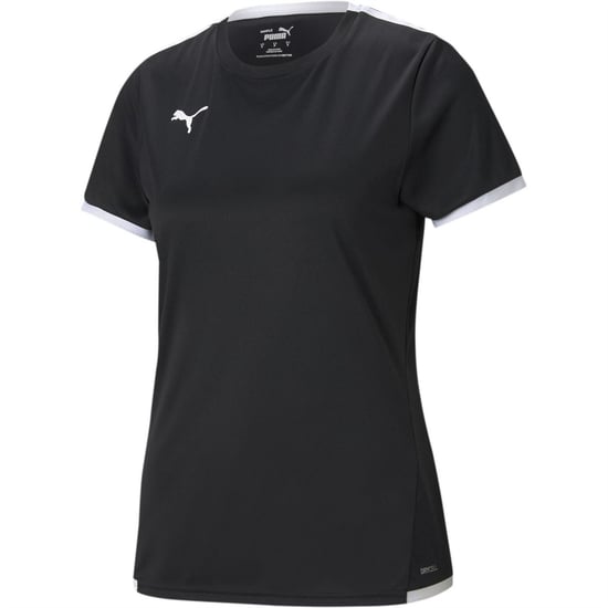 Women's Puma Teamliga Jersey W Referee Shirt Womens in Black White - Image 1