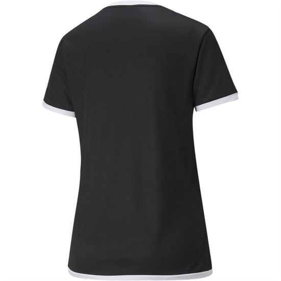 Women's Puma Teamliga Jersey W Referee Shirt Womens in Black White - Image 2