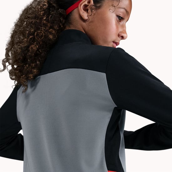 Boys Nike Drill Top Juniors in Grey/Black - Image 2