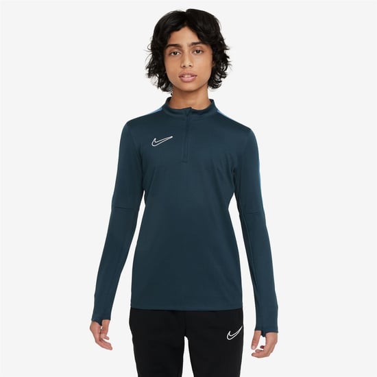 Boys Nike Drill Top Juniors in Navy/White - Image 1