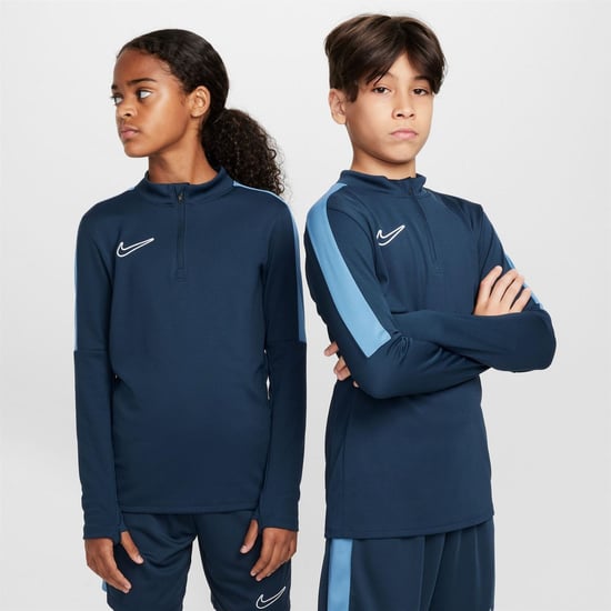 Boys Nike Drill Top Juniors in Navy/White - Image 4