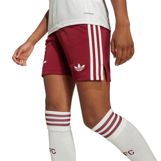 Boys adidas Third Shorts 2025 2026 Juniors in Red/White - Image 6