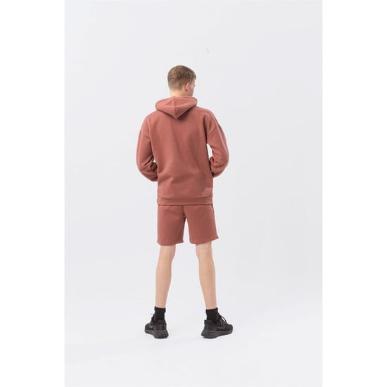 Boys Hype Mauve Bermuda Sweat Shorts in Red - Image 5