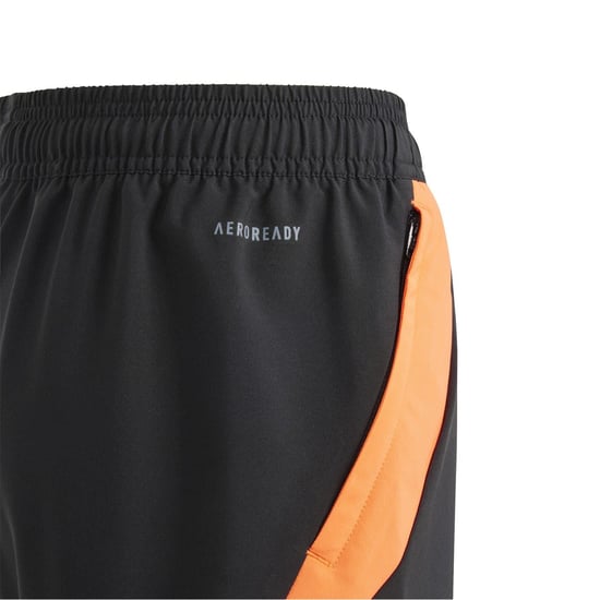 Boys adidas Tiro24 C Dtshoy Football Short Unisex Kids in Black/Solar Red - Image 4