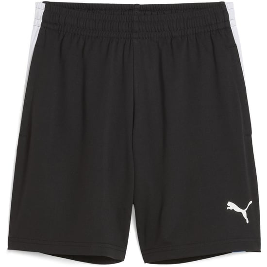 Boys Puma Individualliga Training Football Shorts in Blk-Wht-UltrBlu - Image 1