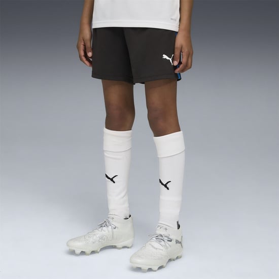Boys Puma Individualliga Training Football Shorts in Blk-Wht-UltrBlu - Image 3