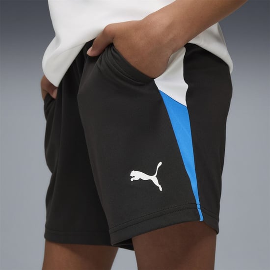 Boys Puma Individualliga Training Football Shorts in Blk-Wht-UltrBlu - Image 5