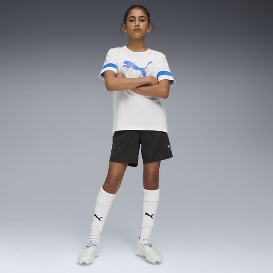 Boys Puma Individualliga Training Football Shorts in Blk-Wht-UltrBlu - Image 6