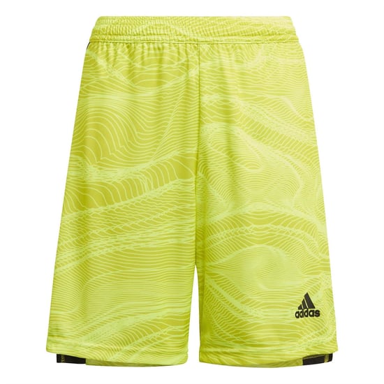 Boys adidas Con Goal Keeper Athletic Shorts in Acid Yellow - Image 1