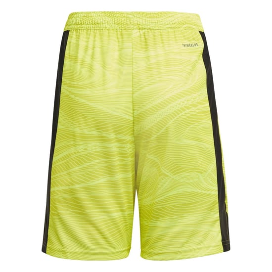 Boys adidas Con Goal Keeper Athletic Shorts in Acid Yellow - Image 2