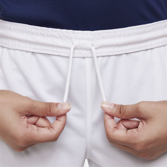 Boys Nike Kids Soccer Curved Hem Shorts in White - Image 4