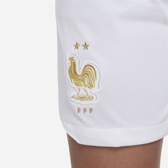 Boys Nike Kids Soccer Curved Hem Shorts in White - Image 6