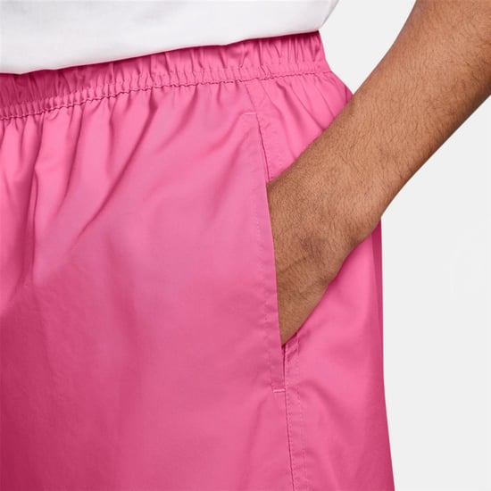 Men's Nike Club Flow Woven Tracksuit Shorts in Pinksicle/White - Image 4