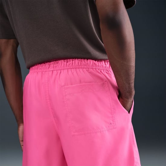 Men's Nike Club Flow Woven Tracksuit Shorts in Pinksicle/White - Image 6
