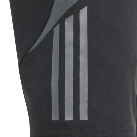 Boys adidas Tiro24 C Dtshoy Football Short Unisex Kids in Black/Dark Grey - Image 4