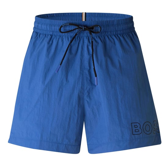 Men's Boss Mooneye Swim Shorts in Bright Blue - Image 1