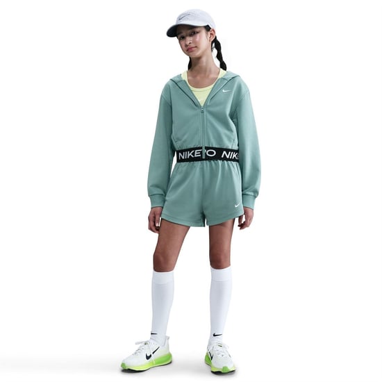 Girls Nike G Np Df Flc Sht in Cannon/Cannon/B - Image 3