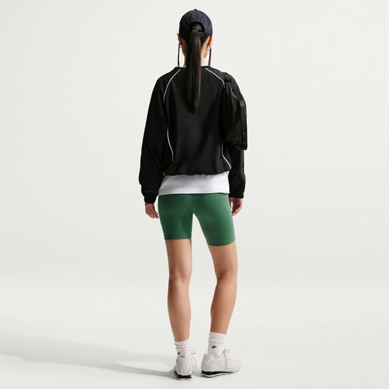 Women's Nike Classic 8 Inch Biker Cycling Shorts in Fir/Sail - Image 5