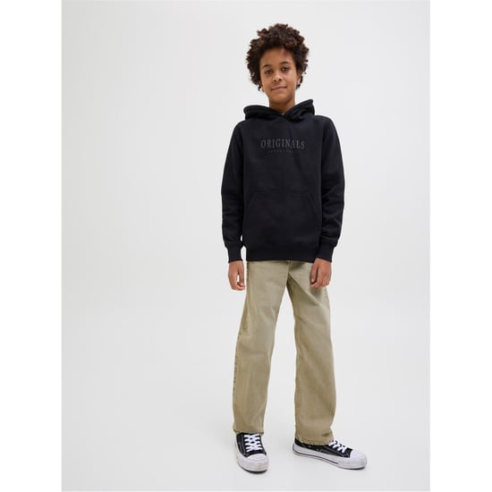 Boys Jack and Jones Chris Relaxed Fit Five Pocket Jeans in Desert Dust - Image 3