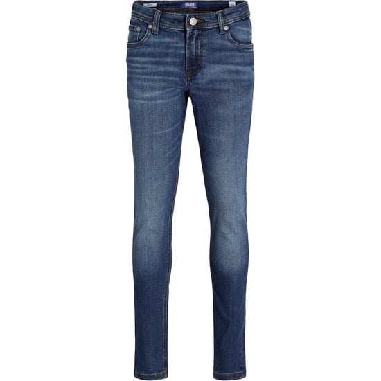 Boys Jack and Jones Five Pocket Skinny Jeans in Blue Denim - Image 6