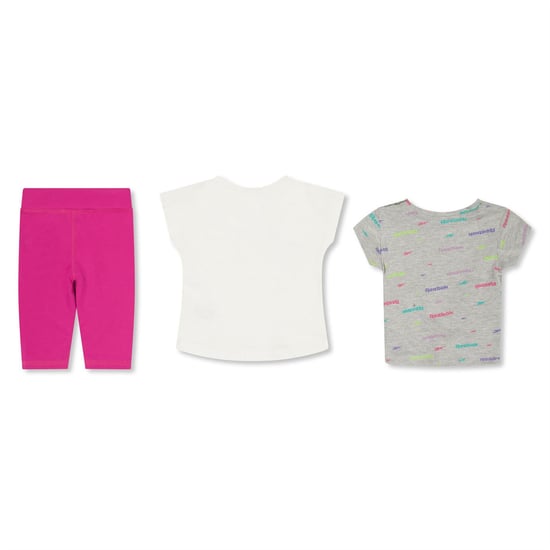 Girls Reebok Lg Legging st in Fuchsia Purple - Image 2