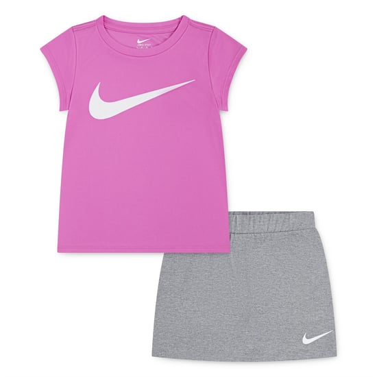 Girls Nike Dri Fit Scooter in Grey Heather - Image 1