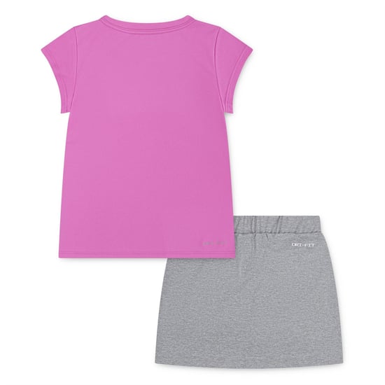Girls Nike Dri Fit Scooter in Grey Heather - Image 2