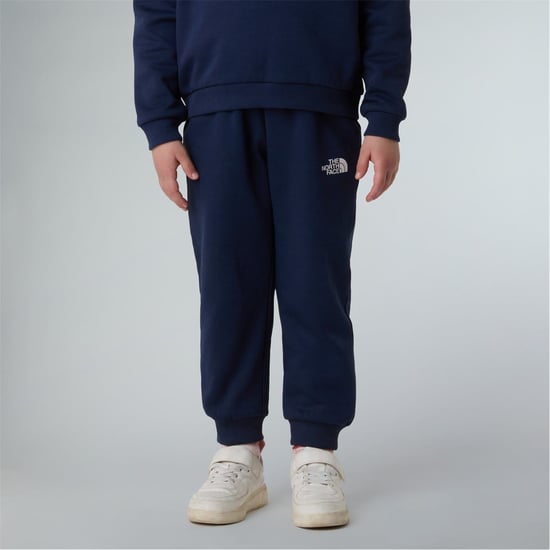 Boys North Face Simple Dome Fleece Tracksuit Unisex Childs in Summit Navy - Image 6
