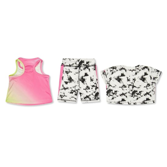 Girls Reebok 3pcs Set in Black/White - Image 2