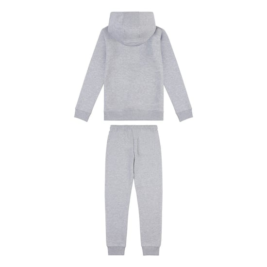 Boys Lyle and Scott Hooded Long Sleeve Tracksuit in Grey Heather - Image 2