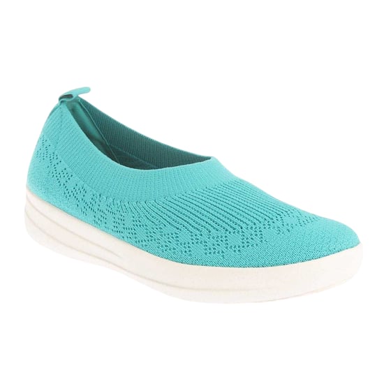 Fit Flop Dam Uberknit Ballettskor (Blå) - Image 4