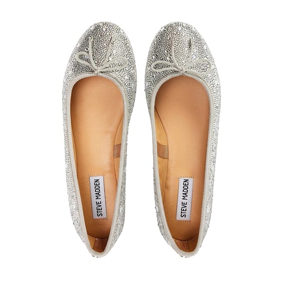Steve Madden Womens/Ladies Blossoms Metallic Ballet Flats (Silver) - Image 4