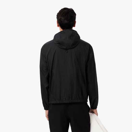 Men's Lacoste RainJacket in Black - Image 4