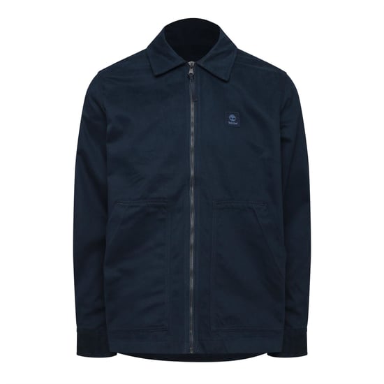 Men's Timberland Herringbone Utility Overshirt in Dark Sapphire - Image 1