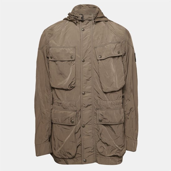 Men's Belstaff Stowmaster Softshell Jacket in Dark Khaki - Image 1