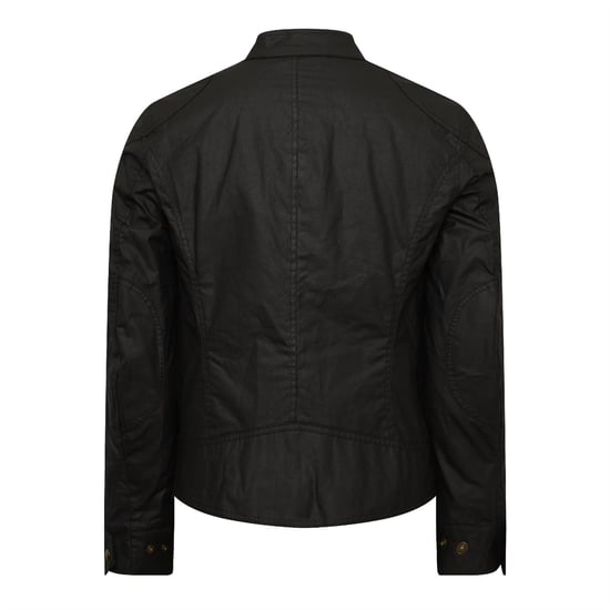Men's Belstaff Kelland Wax Jacket in Black - Image 2