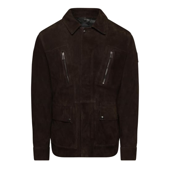 Men's Belstaff Continental Leather Jacket in Burnt Oak - Image 1