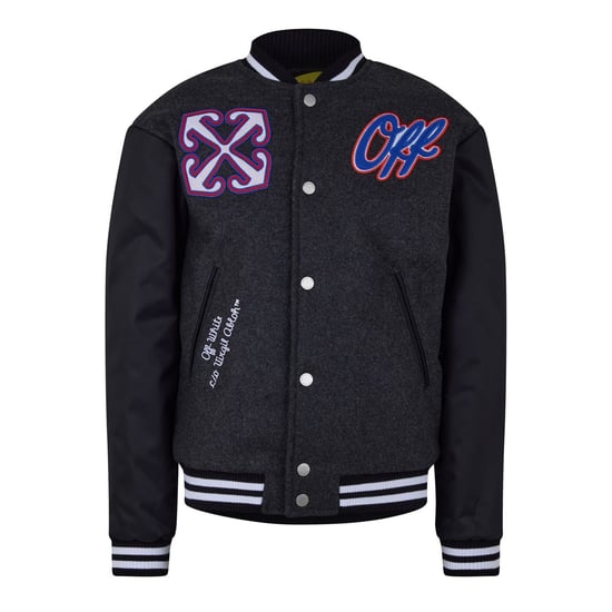 Boys Off White Off Arrow Print Bomber Jacket in Multi 1101 - Image 1