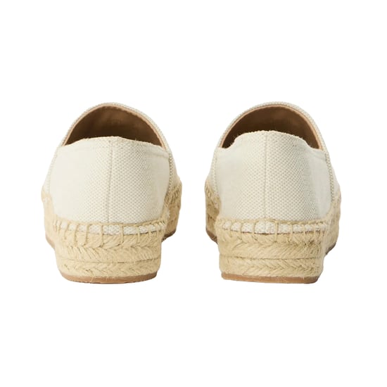 Boss Lederen platte espadrilles voor dames (Licht Beige) - Image 2