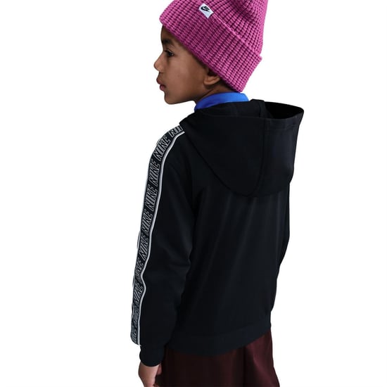 Boys Nike K Nsw Df Club+ in Black/Black/Whi - Image 5