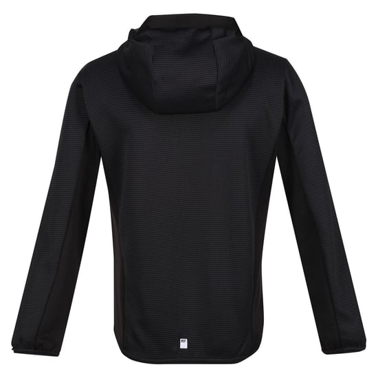 Boys Regatta Junior Highton Full-Zip Hooded Sweatshirt in Black - Image 2