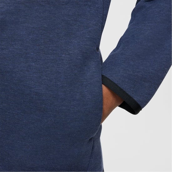 Boys Nike Tech Fleece Full Zip Hoodie Juniors in Obsidian Heathr - Image 4