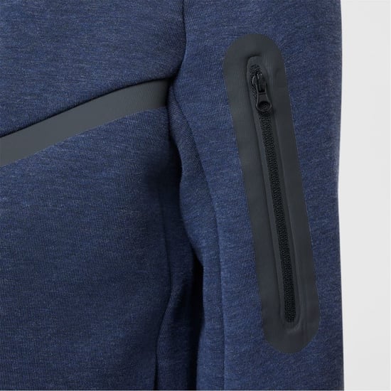 Boys Nike Tech Fleece Full Zip Hoodie Juniors in Obsidian Heathr - Image 5