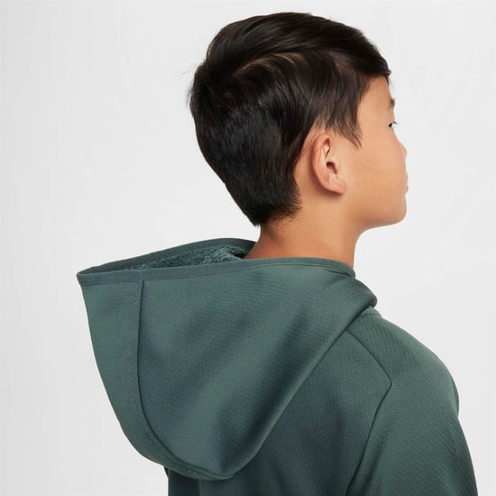 Boys Nike K Nk Tf Flc Hd Jn99 in Vintage Green/V - Image 4