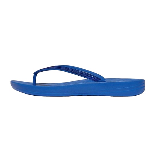 FitFlop Womens/Ladies Sparkle iQushion Flip Flops (Grey Blue) - Image 2