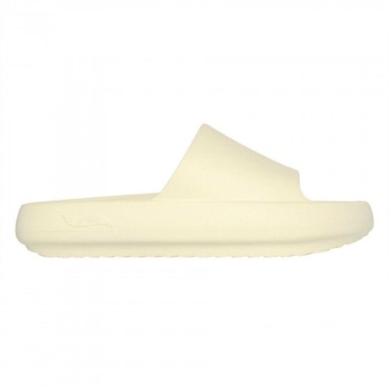 Skechers Dams Enkelt Rem Ark Stöds Platta Sliders (Kräm) - Image 1