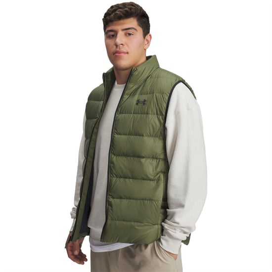 Men's Under Armour Armour Legend Down Vest Gilet Mens in Green - Image 3